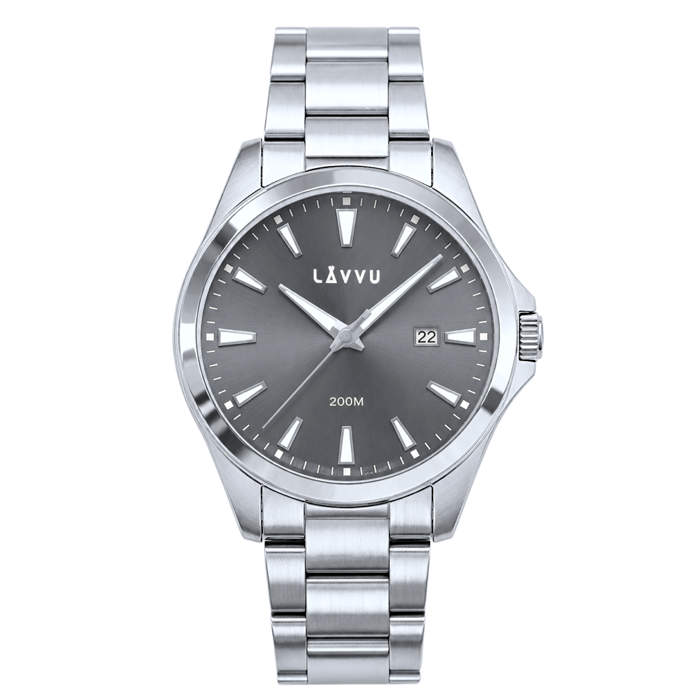 LAVVU 20 ATM Pánské hodinky ISBRYDER Grey 