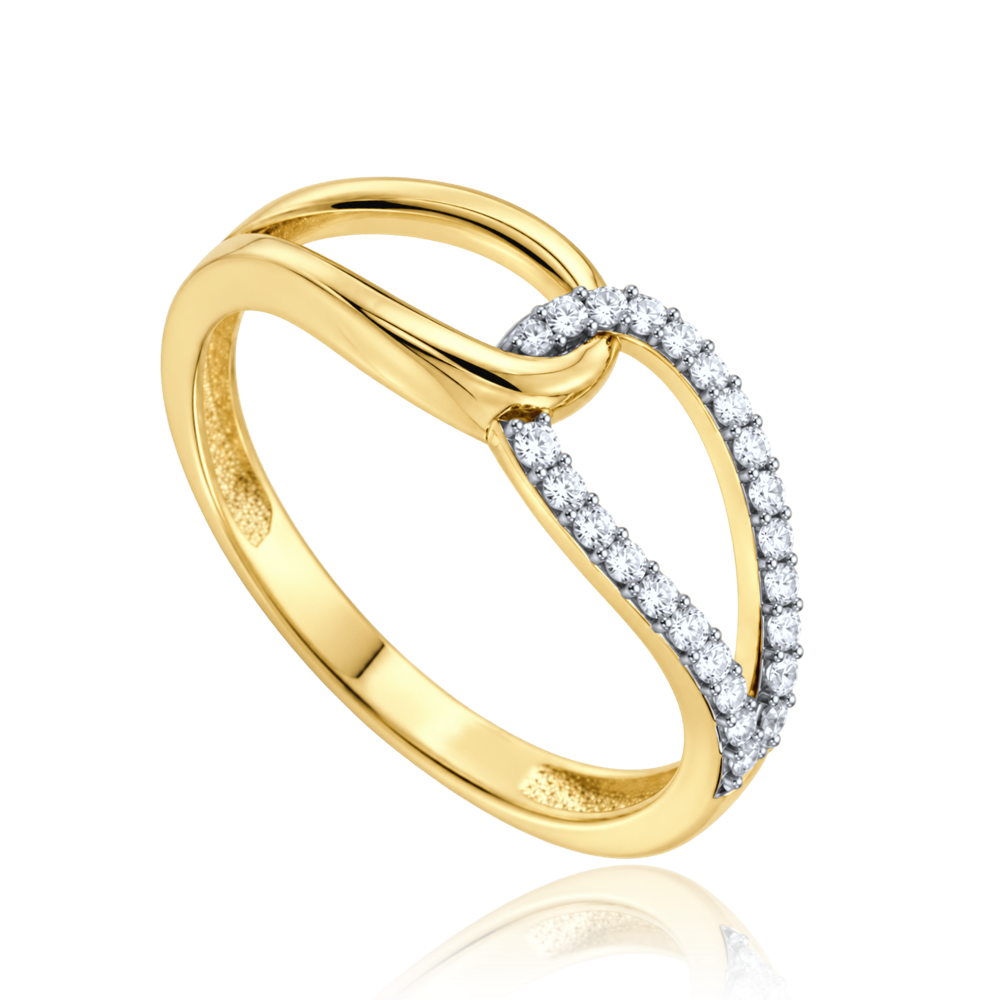 MINET Elegantní zlatý prsten se zirkonem Au 585/1000 vel. 59 - 1,55g